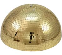 EUROLITE Demi-boule miroir 40cm or motorisé - Boules à facettes