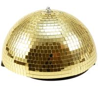 EUROLITE Demi-Miroir Boule 30cm or motorisé - Boules à facettes