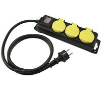 EUROLITE Distributeur 3 plis IP44 bk 3m - Prises multiples
