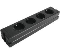 EUROLITE Distributeur 4 fois ALU bk - Prises multiples