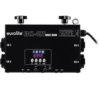 EUROLITE EDX-4RT DMX RDM Gradateur de structure alu Pack - Gradateur d'éclairage