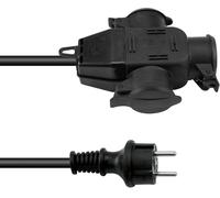 EUROLITE Extension 3x2.5 3m 3 plis - Câbles Schuko