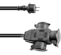 EUROLITE Extension 3x2.5 5m 3-fois - Câbles Schuko