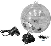 EUROLITE Jeu de boules miroir 30cm avec spot LED - Kits complets de boule à facettes