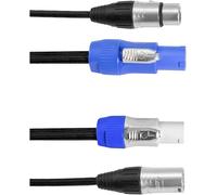 EuroLite Power-Hybrid DMX Câble de liaison [1x XLR femelle 5 pôles - 1x XLR femelle 5 pôles] 5 m