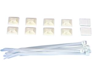 EUROLITE RUBBERLIGHT Sangle d'attache 10x - Serre-câbles