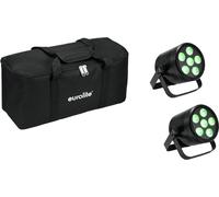 EUROLITE Set 2x AKKU PAR 6 QCL + Soft-Bag - Kits