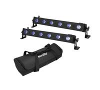 EUROLITE Set 2x LED BAR-6 QCL RGB+UV Bar + Soft-Bag