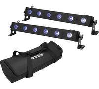 EUROLITE Set 2x LED BAR-6 QCL RGB+UV Bar + Soft-Bag - Kits