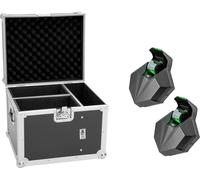 EUROLITE Set 2x LED CAT-80 effet de faisceau + flightcase