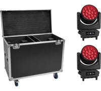 EUROLITE Set 2x LED IP TMH-H760 + valise à roulettes (20001018)