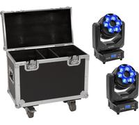 EUROLITE Set 2x LED TMH-H240 Beam/Wash/Flower effect + Case (20000968)