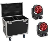 EUROLITE Set 2x LED TMH-H380 Effet Beam/Wash/Flower + Flightcase avec roulettes - Moving Head Washer