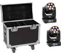 EUROLITE Set 2x LED TMH-H90 + Mallette à roulettes - Kits