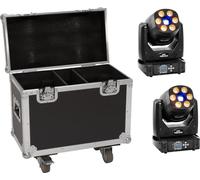 EUROLITE Set 2x LED TMH-H90 + valise à roulettes (20000928)