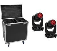 EUROLITE Set 2x LED TMH-S400 CMY + valise avec roulettes