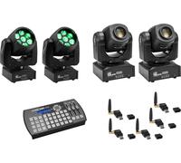 EUROLITE Set 2x LED TMH-W63 + 2x LED TMH-S30 + USB QuickDMX + Easy Show - Kits