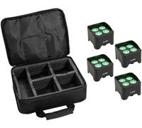 EUROLITE Set 4x AKKU Mini UP-4 QCL Spot MK2 + Soft bag - Kits complets