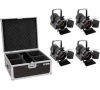 EUROLITE Set 4x AKKU THA-20PC TRC Theater-Spot bk + Case - Kits
