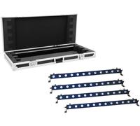 EUROLITE Set 4x LED BAR-12 QCL RGB+UV Bar + Etui - Kits