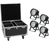 EUROLITE Set 4x LED IP PAR 14x10W H lightcase