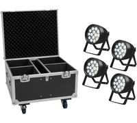 EUROLITE Set 4x LED IP PAR 14x10W H lightcase - Kits complets