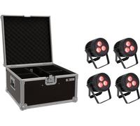 EUROLITE Set 4x LED IP PAR 3x9W SCL Spot + Etui - Kits