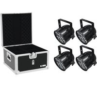 EUROLITE Set 4x LED PAR-56 HCL Short sw + EPS Case