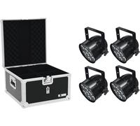 EUROLITE Set 4x LED PAR-56 QCL Short sw + EPS Case