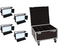 EUROLITE Set 4x LED PLL-480 QCL Panel + Case - Spots à LED/Projecteurs LED