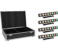 EUROLITE Set 4x LED PMB-8 COB QCL 30W Bar + Case - Barres LED