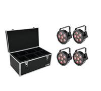 EUROLITE Set 4x LED SLS-6 TCL Spot + étui TDV-1
