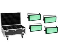EUROLITE Set 4x LED Strobe SMD PRO 864 DMX RGB + Flightcase - Kits