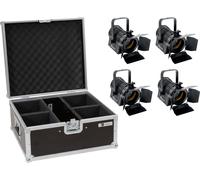 EUROLITE Set 4x LED THA-20PC TRC Theater-Spot bk + Case - Kits