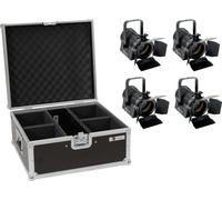EUROLITE Set 4x LED THA-20PC TRC Theater-Spot bk + Case - Kits