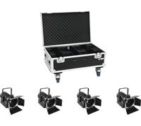 EUROLITE Set 4x LED THA-40PC sw + étui