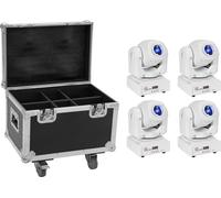 EUROLITE Set 4x LED TMH-S60 Moving-Head-Spot ws + Case (20000956)