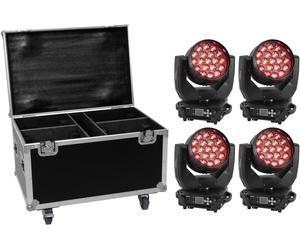 EUROLITE Set 4x LED TMH-X4 + valise avec roues - Kits