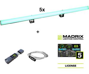 EUROLITE Set 5x LED PR-100/32 Pixel Rail DMX + Logiciel Madrix - Kits