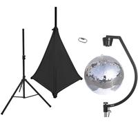 EUROLITE Set boule miroir 50cm avec support et housse de trépied noir - Kits complets de boule à facettes