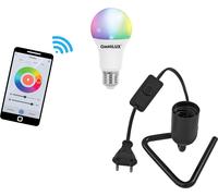 EUROLITE Set LED E27 RGB/WW/CW WiFi + base Triangle noir - Kits