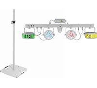 EUROLITE Set LED KLS Laser Bar FX-Lichtset weiß + BPS-3 Boxenhochständer weiß (20000966)