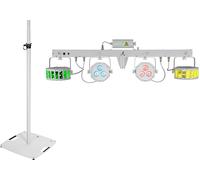EUROLITE Set LED KLS Laser Bar FX Light Set blanc + BPS-3 Loudspeaker Stand blanc - Kits