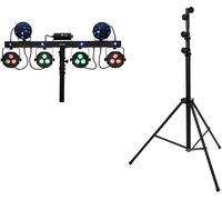 EUROLITE Set LED KLS Laser Bar Next FX Light Set + STV-60-WOT EU Support en acier noir - Kits