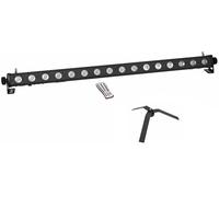 EUROLITE Set LED PIX-16 Q ar + FS-4 Floorstand, acier, noir - Barres LED