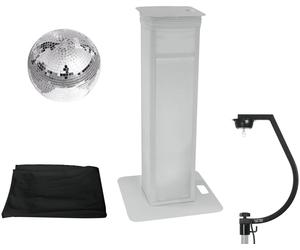 EUROLITE Set Mirror ball 30cm avec Stage Stand variable + Cover noir - Kits