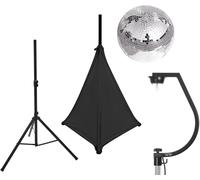 EUROLITE Set Mirror ball 30cm avec support et housse de trépied noir - Kits complets de boule à facettes