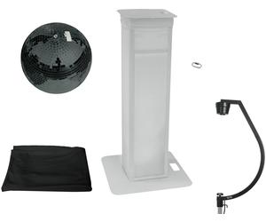 EUROLITE Set Mirror ball 50cm noir avec Stage Stand variable + Cover noir - Kits