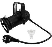 EUROLITE Set PAR-16 Spot GU-10 noir + GU-10 230V LED SMD 7W 3000K - Kits