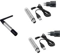 EUROLITE Set QuickDMX 1x émetteur + 2x récepteur AKKU - Logiciels et matériels DMX